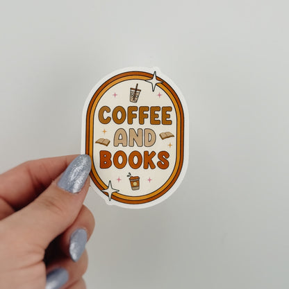 coffee and books • Sticker