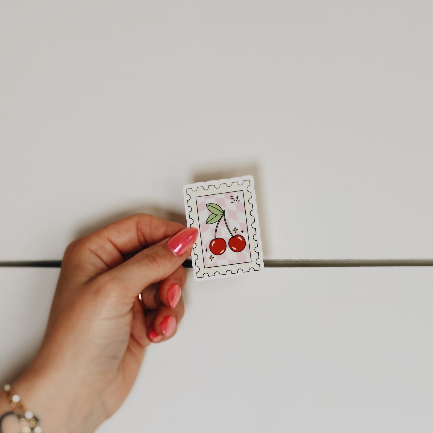 cherry stamp • Sticker