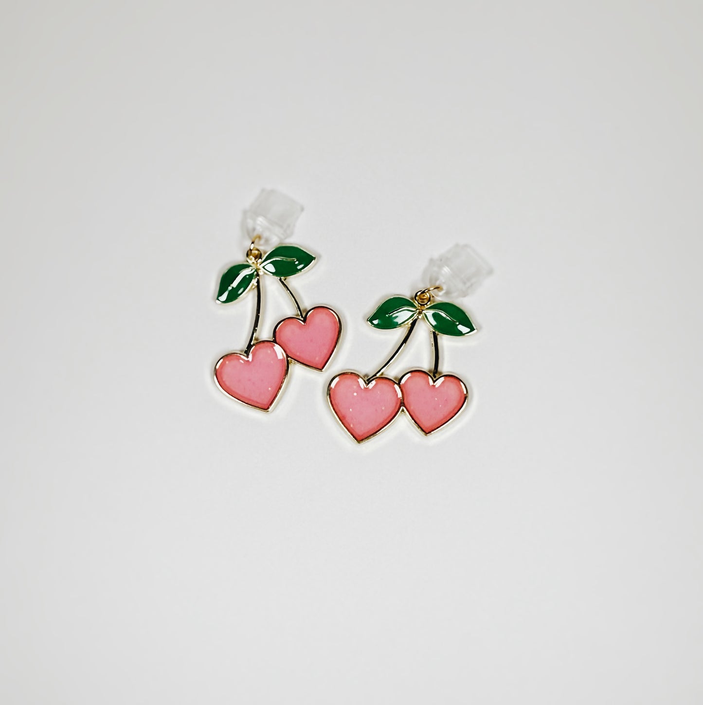 pink cherry hearts • Charm