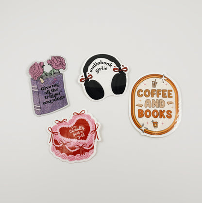 coffee and books • Sticker