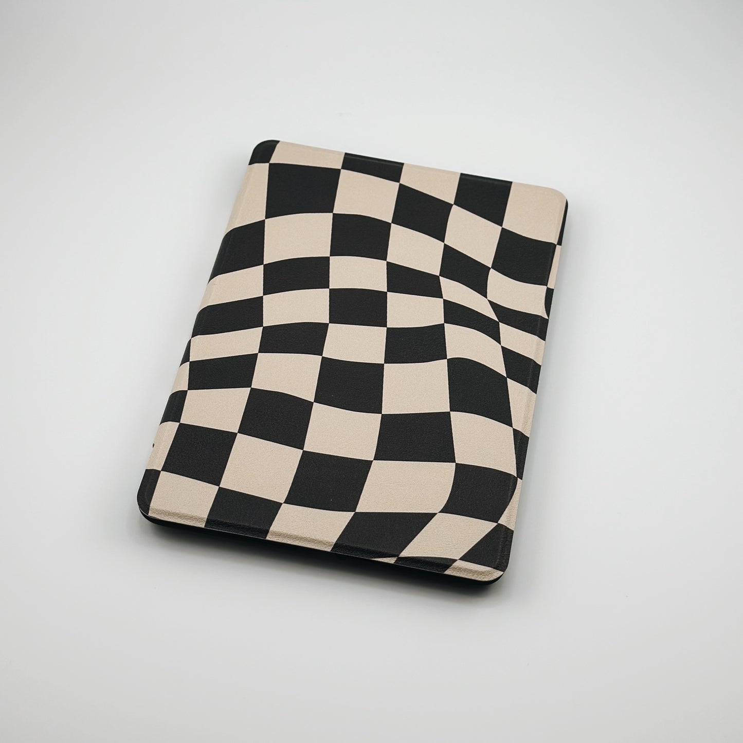 cozy grid • clear back Kindle case