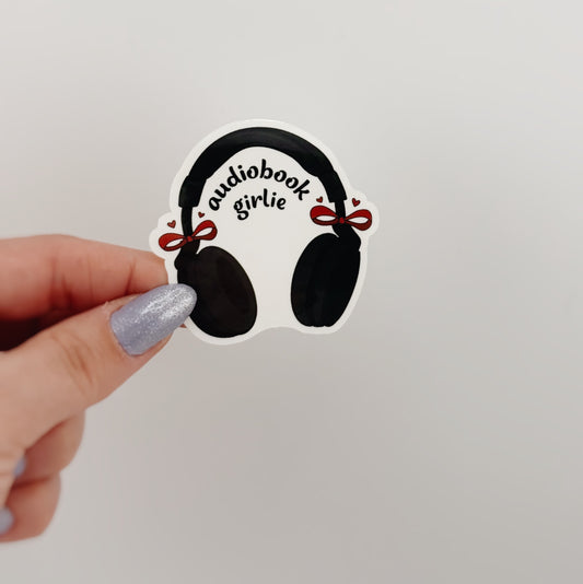 audiobook girlie • Sticker