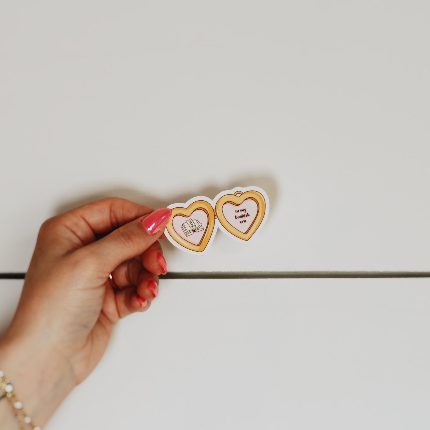 bookish locket • Sticker